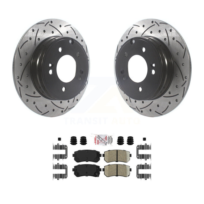 Transit Auto KDA-102000 Disc Brake Kit for 2014-2017 Hyundai Tucson, Hyundai Sonata, Kia Cadenza - Rear product image