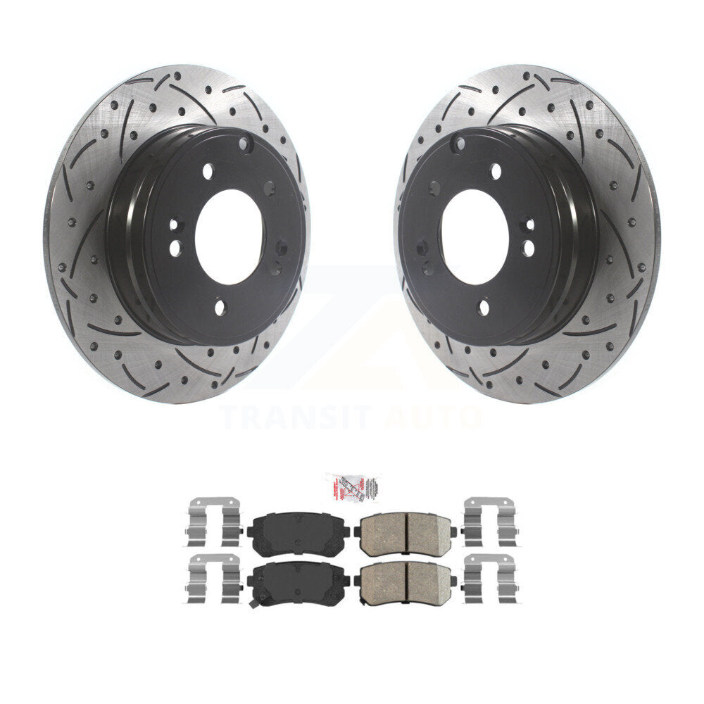 Transit Auto KDA-102001 Disc Brake Kit for 2014-2017 Hyundai Tucson, Hyundai Sonata, Kia Cadenza - Rear product image