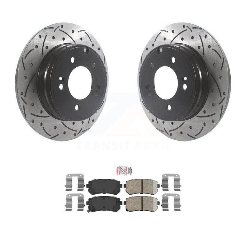 Transit Auto KDA-102001 Disc Brake Kit for 2014-2017 Hyundai Tucson, Hyundai Sonata, Kia Cadenza - Rear product image