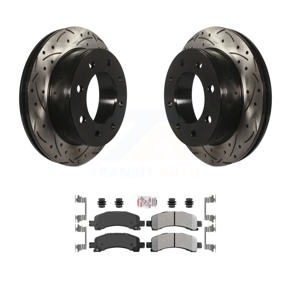 Transit Auto KDA-102041 Disc Brake Kit for 2005-2020 GMC Savana 2500, Chevrolet Express 2500, Chevrolet Express 3500 & more - Rear product image