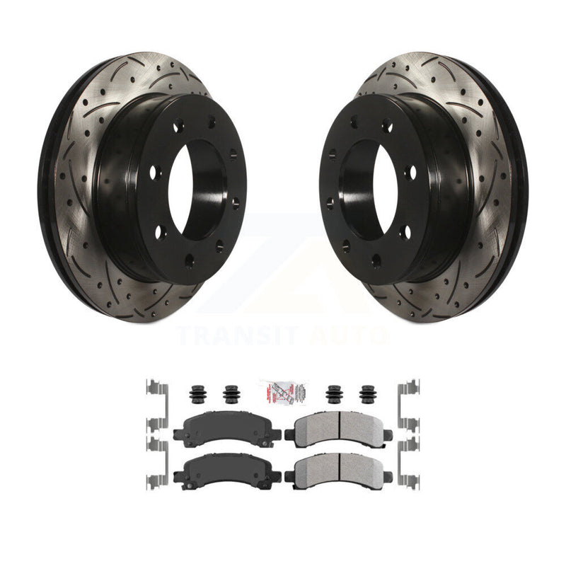 Transit Auto KDA-102041 Disc Brake Kit for 2005-2020 GMC Savana 2500, Chevrolet Express 2500, Chevrolet Express 3500 & more - Rear product image