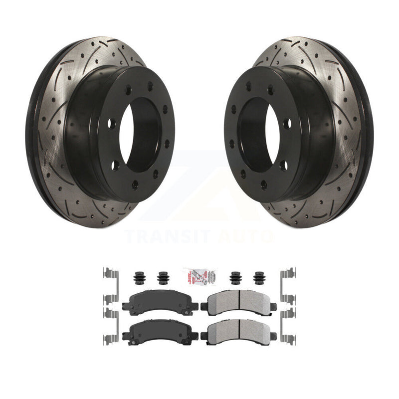 Transit Auto KDA-102043 Disc Brake Kit for 2003-2018 Chevrolet Express 2500, GMC Savana 2500, Chevrolet Express 3500 & more - Rear product image