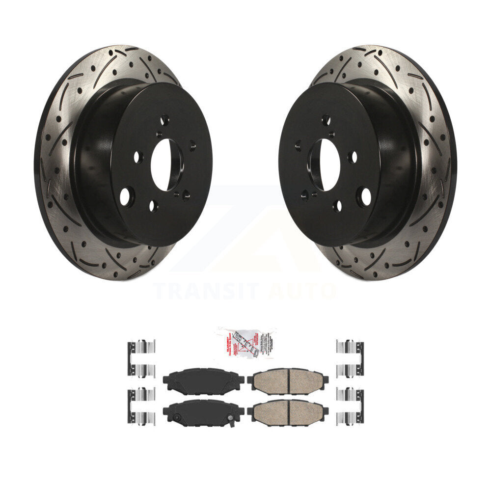 Transit Auto KDA-102045 Disc Brake Kit for 2012-2023 Subaru Crosstrek, Subaru Impreza, Subaru Forester & more - Rear product image