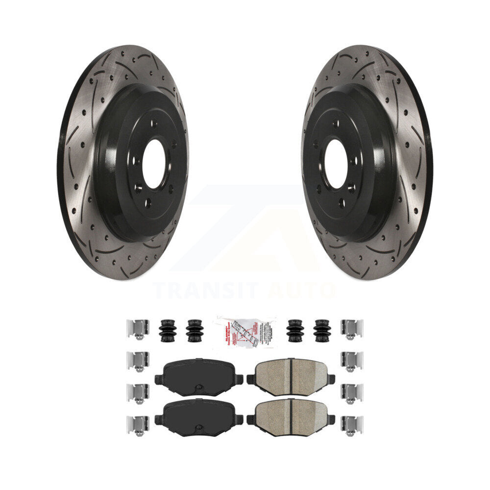 Transit Auto KDA-102079 Disc Brake Kit for 2009-2019 Lincoln MKT, Ford Explorer, Ford Taurus & more - Rear product image