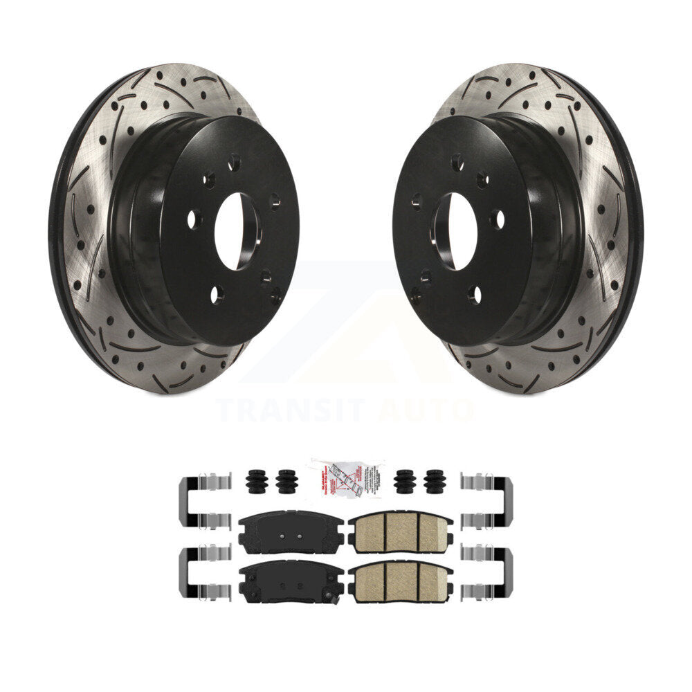 Transit Auto KDA-102095 Disc Brake Kit for 2010-2017 Chevrolet Equinox, GMC Terrain - Rear product image