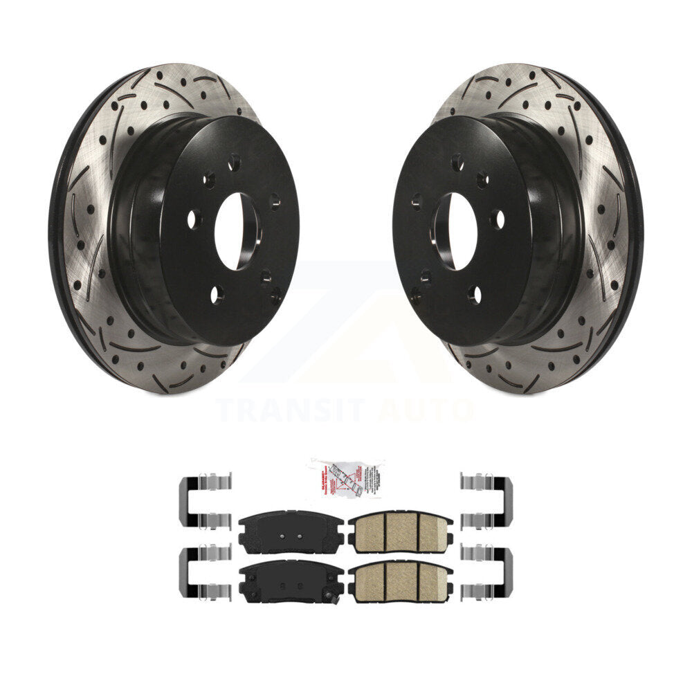 Transit Auto KDA-102096 Disc Brake Kit for 2010-2017 Chevrolet Equinox, GMC Terrain - Rear product image