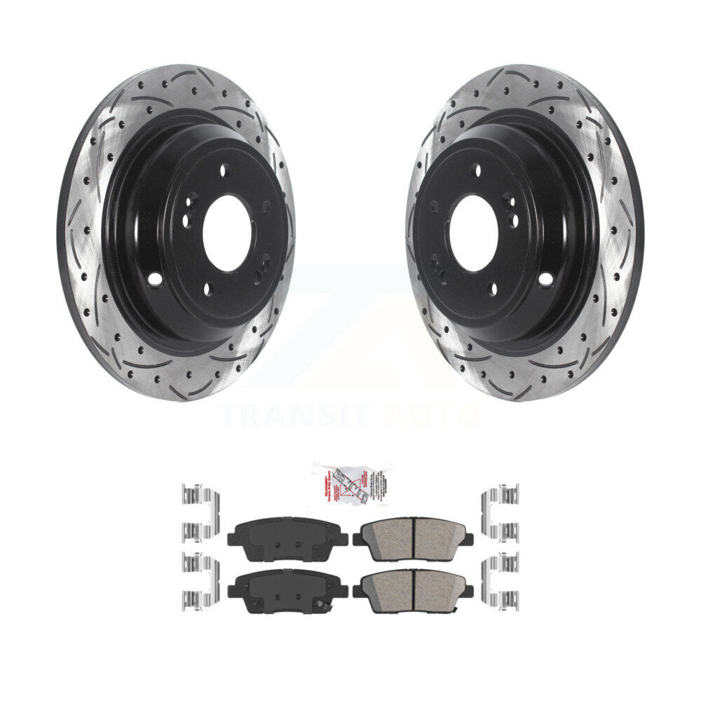 Transit Auto KDA-102100 Disc Brake Kit for 2010-2017 Genesis G80, Kia K900, Hyundai Genesis - Rear product image