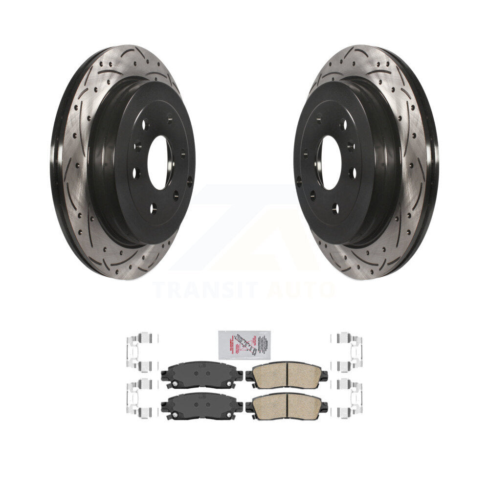 Transit Auto KDA-102106 Disc Brake Kit for 2007-2017 GMC Acadia Limited, Chevrolet Traverse, Buick Enclave & more - Rear product image
