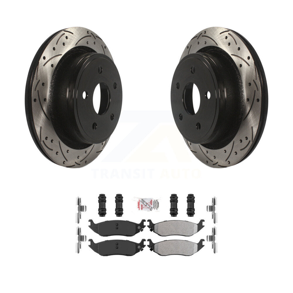 Transit Auto KDA-102132 Disc Brake Kit for 2002-2023 Ram 1500 Classic, Ram 1500, Dodge Ram 1500 & more - Rear product image