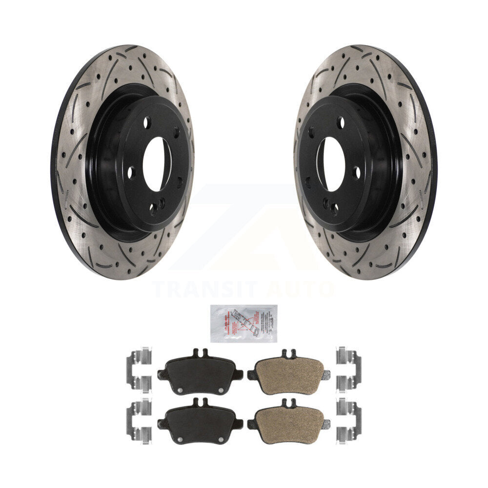 Transit Auto KDA-102138 Disc Brake Kit for 2013-2020 Mercedes-Benz CLA250, INFINITI QX30, Mercedes-Benz B250e & more - Rear product image
