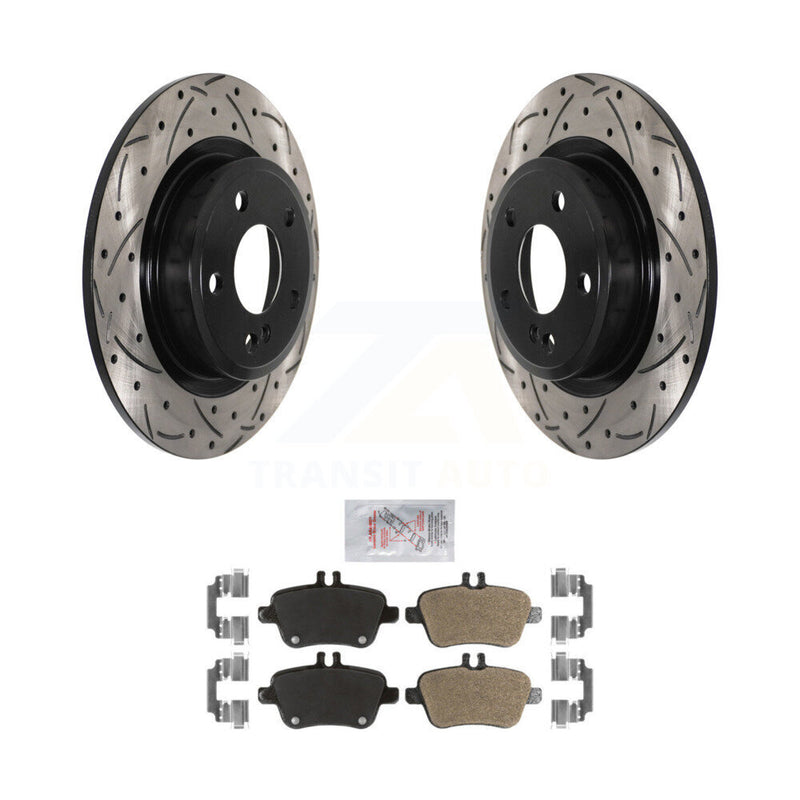 Transit Auto KDA-102138 Disc Brake Kit for 2013-2020 Mercedes-Benz CLA250, INFINITI QX30, Mercedes-Benz B250e & more - Rear product image