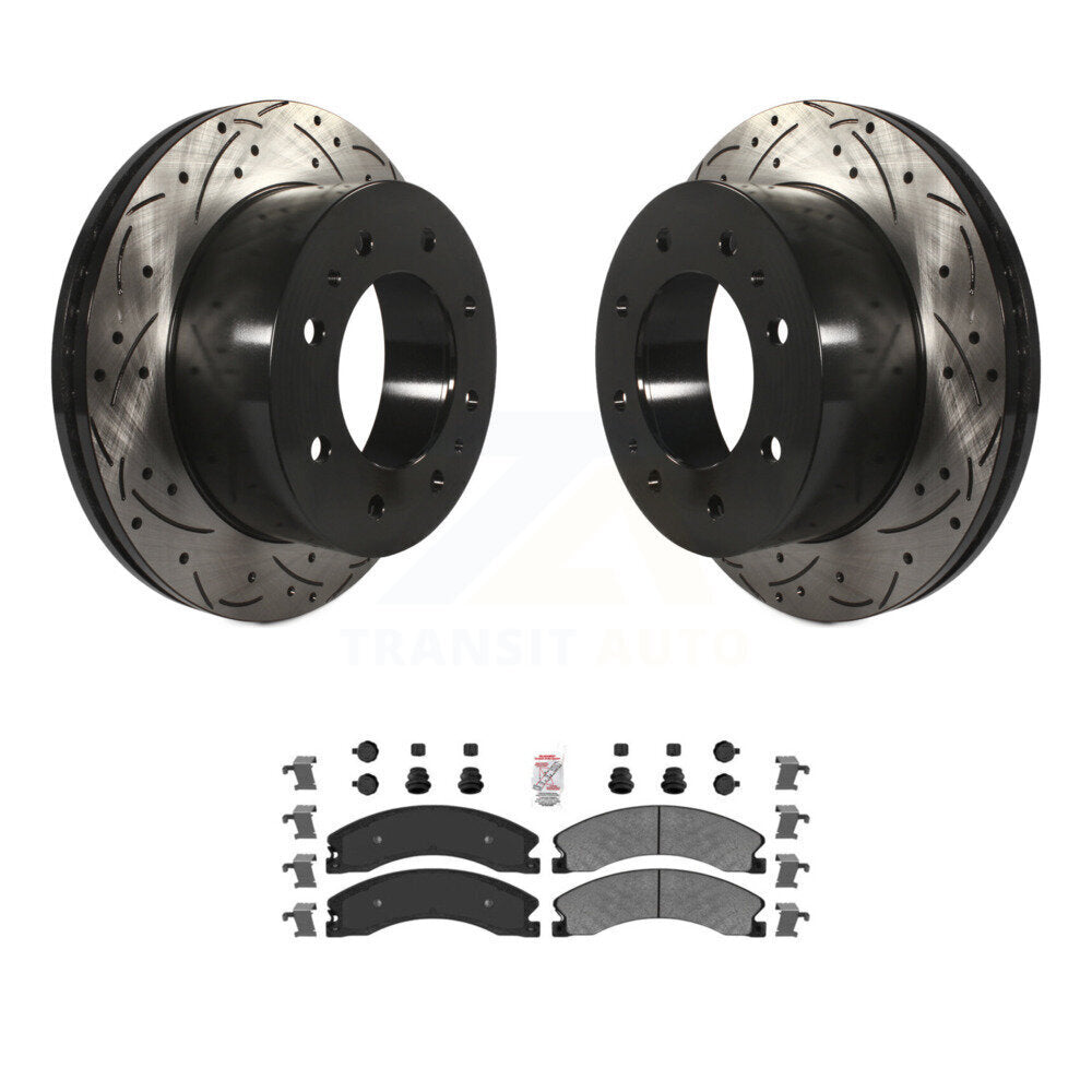 Transit Auto KDA-102173 Disc Brake Kit for 2011-2019 Chevrolet Suburban 3500 HD, Chevrolet Silverado 2500 HD, Chevrolet Silverado 3500 HD & more - Rear product image