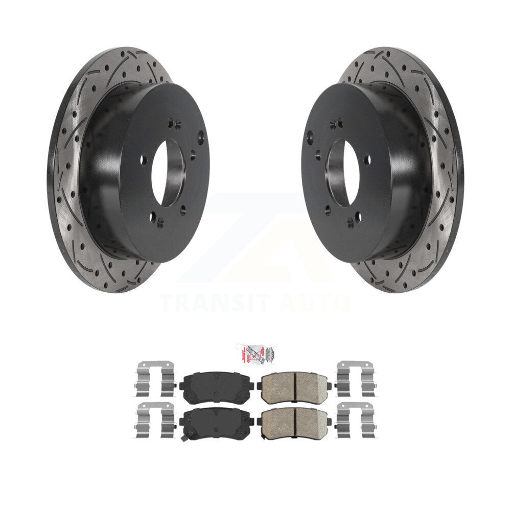 Transit Auto KDA-102180 Disc Brake Kit for 2010-2016 Kia Sportage, Hyundai Tucson - Rear product image