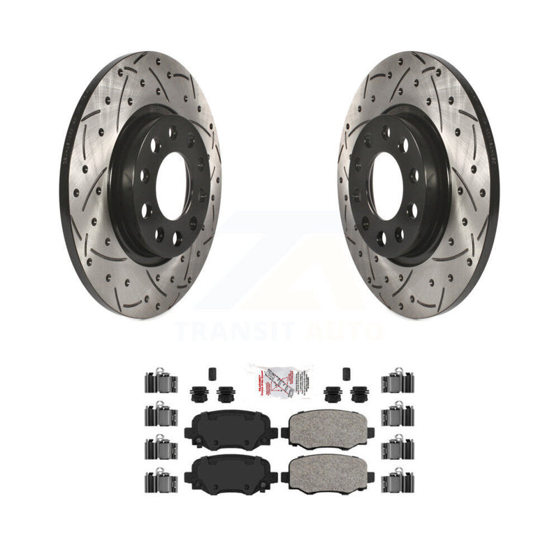 Transit Auto KDA-102183 Disc Brake Kit for 2014-2022 Chrysler 200, Jeep Cherokee - Rear product image