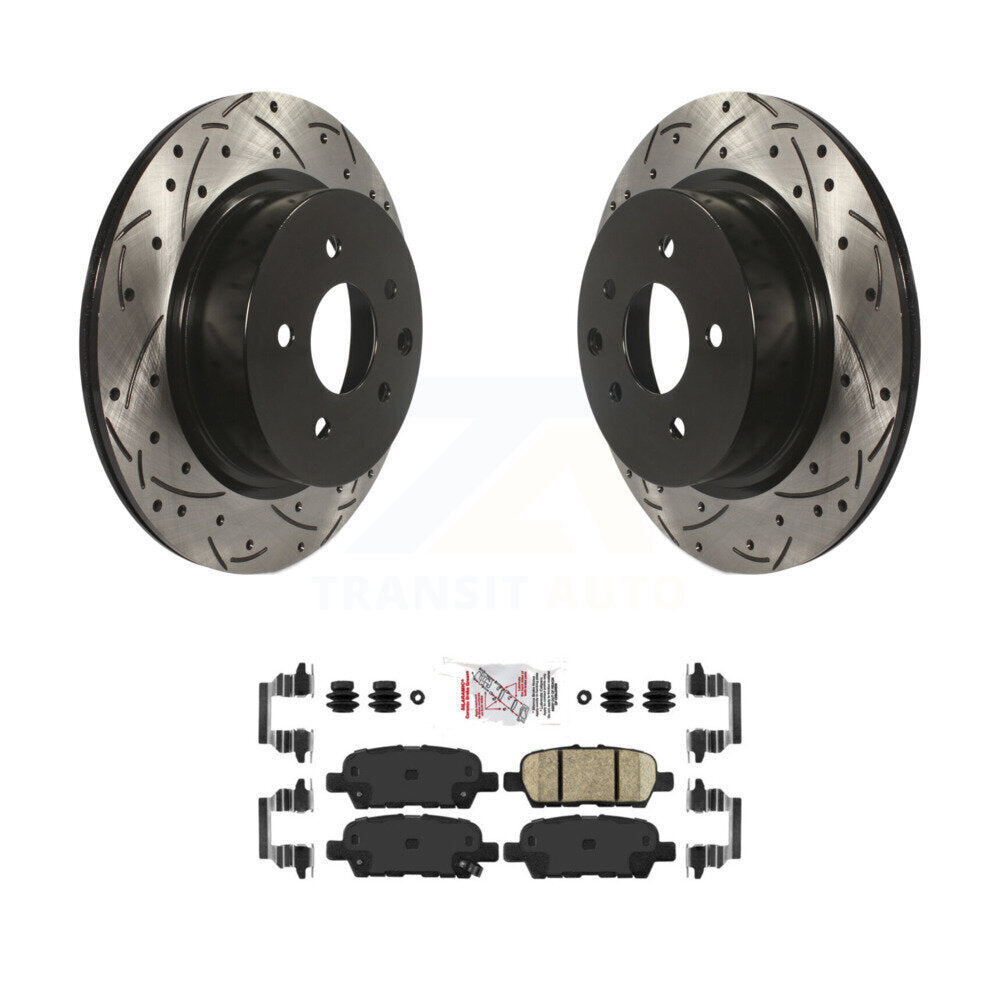 Transit Auto KDA-102197 Disc Brake Kit for 2005-2022 Nissan Maxima, INFINITI Q40, INFINITI QX50 & more - Rear product image