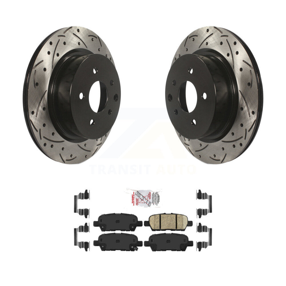 Transit Auto KDA-102198 Disc Brake Kit for 2005-2022 Nissan Maxima, INFINITI Q40, INFINITI QX50 & more - Rear product image