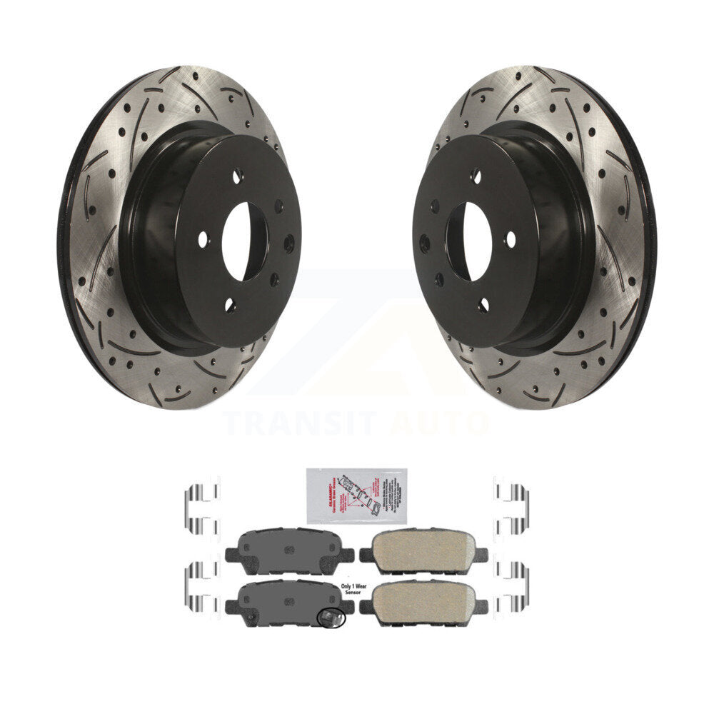 Transit Auto KDA-102199 Disc Brake Kit for 2005-2022 Nissan Maxima, INFINITI Q40, INFINITI QX50 & more - Rear product image