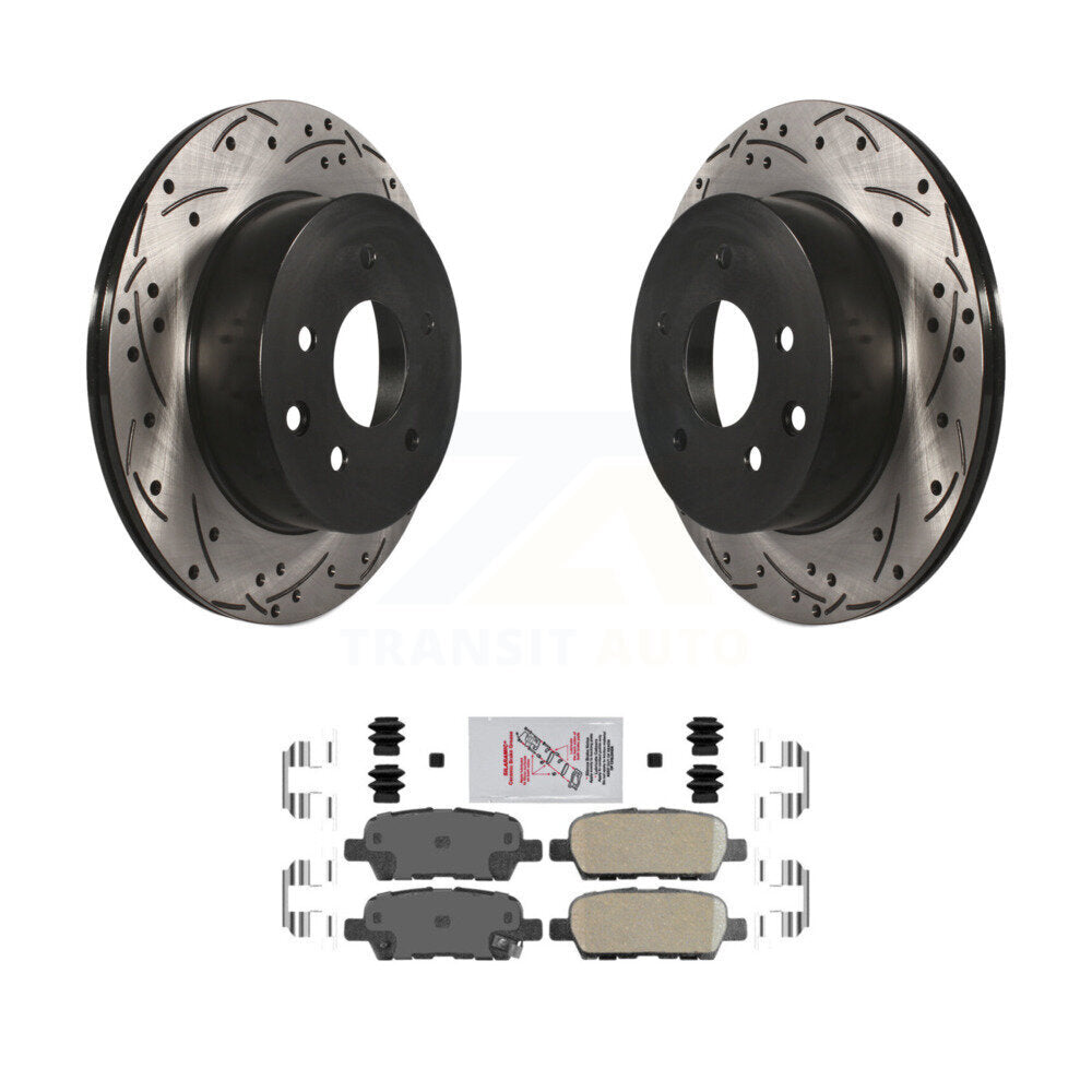Transit Auto KDA-102202 Disc Brake Kit for 2003-2023 Nissan LEAF, Nissan Rogue Sport, Nissan Rogue & more - Rear product image