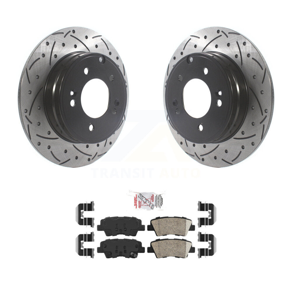 Transit Auto KDA-102207 Disc Brake Kit for 2010-2017 Hyundai Azera, Hyundai Sonata, Kia Optima - Rear product image