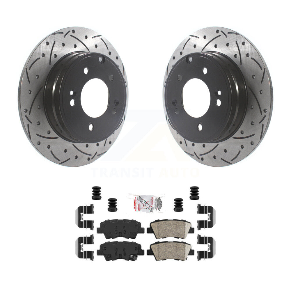 Transit Auto KDA-102208 Disc Brake Kit for 2010-2017 Hyundai Azera, Hyundai Sonata, Kia Optima - Rear product image