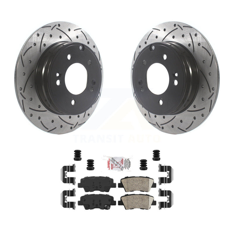 Transit Auto KDA-102208 Disc Brake Kit for 2010-2017 Hyundai Azera, Hyundai Sonata, Kia Optima - Rear product image