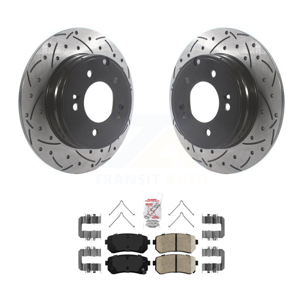 Transit Auto KDA-102214 Disc Brake Kit for 2016-2020 Hyundai Sonata, Kia Optima - Rear product image