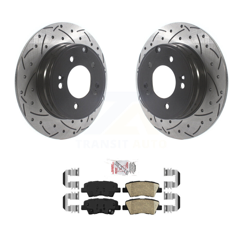 Transit Auto KDA-102218 Disc Brake Kit for 2008-2016 Kia Optima, Hyundai Sonata - Rear product image