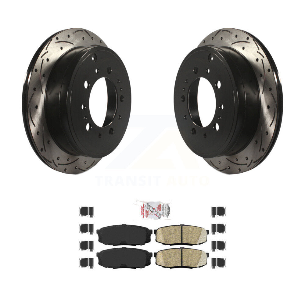 Transit Auto KDA-102224 Disc Brake Kit for 2007-2022 Lexus LX570, Toyota Land Cruiser, Toyota Sequoia & more - Rear product image