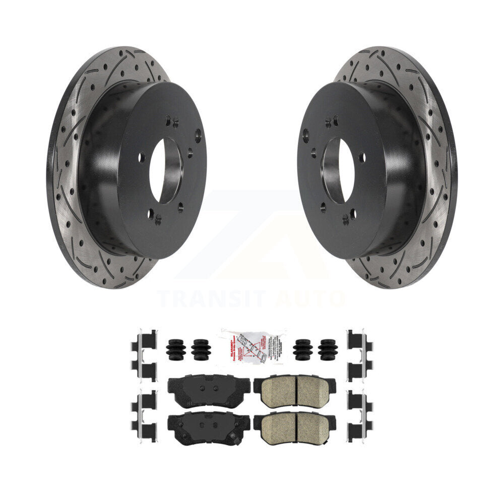 Transit Auto KDA-102242 Disc Brake Kit for 2001-2010 Hyundai Tucson, Kia Sportage, Hyundai Santa Fe - Rear product image