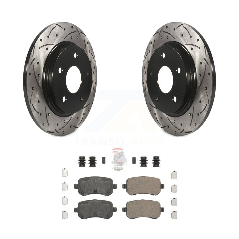 Transit Auto KDA-102251 Disc Brake Kit for 2008-2012 Chrysler Town & Country, Dodge Grand Caravan, Dodge Journey & more - Rear product image