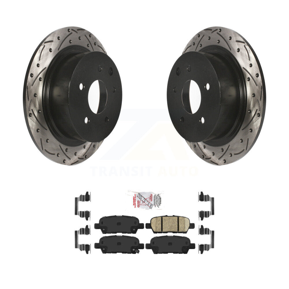 Transit Auto KDA-102260 Disc Brake Kit for 2002-2023 Nissan Altima, Nissan Juke, Nissan Sentra & more - Rear product image