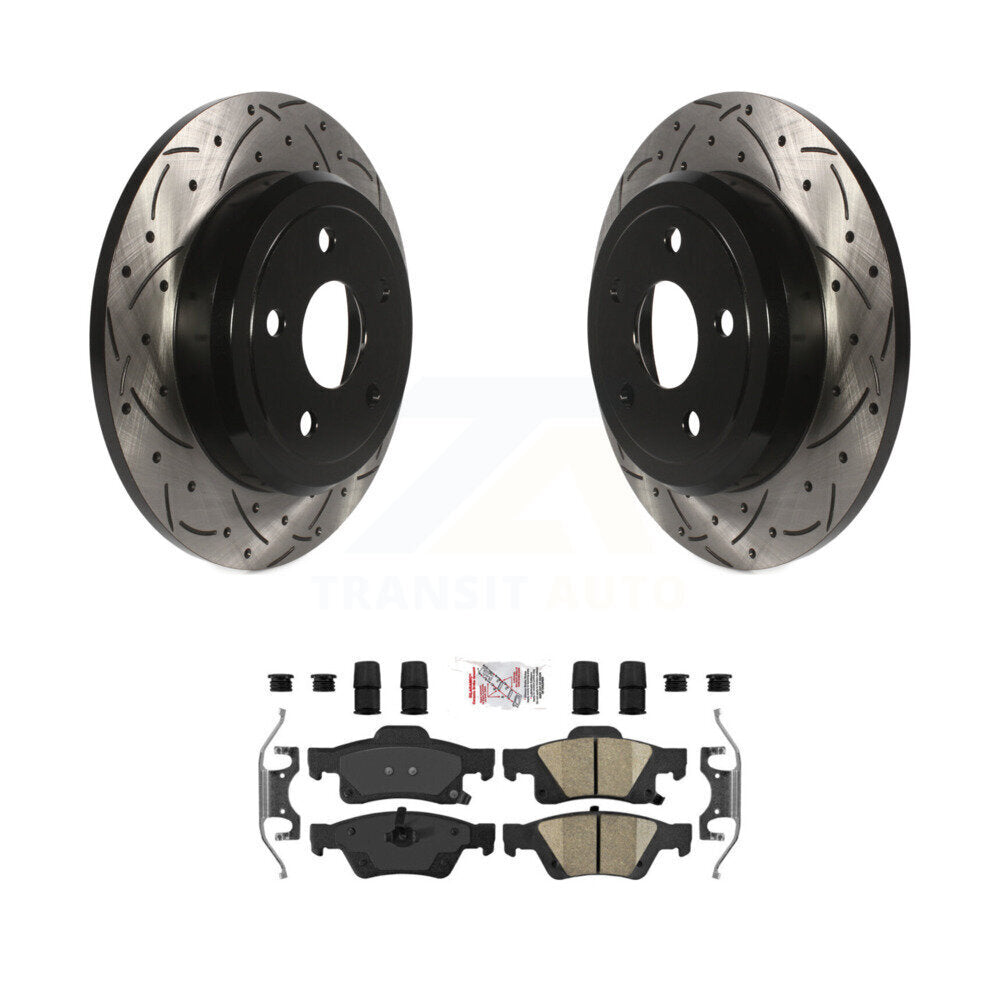 Transit Auto KDA-102266 Disc Brake Kit for 2011-2017 Dodge Durango, Jeep Grand Cherokee - Rear product image