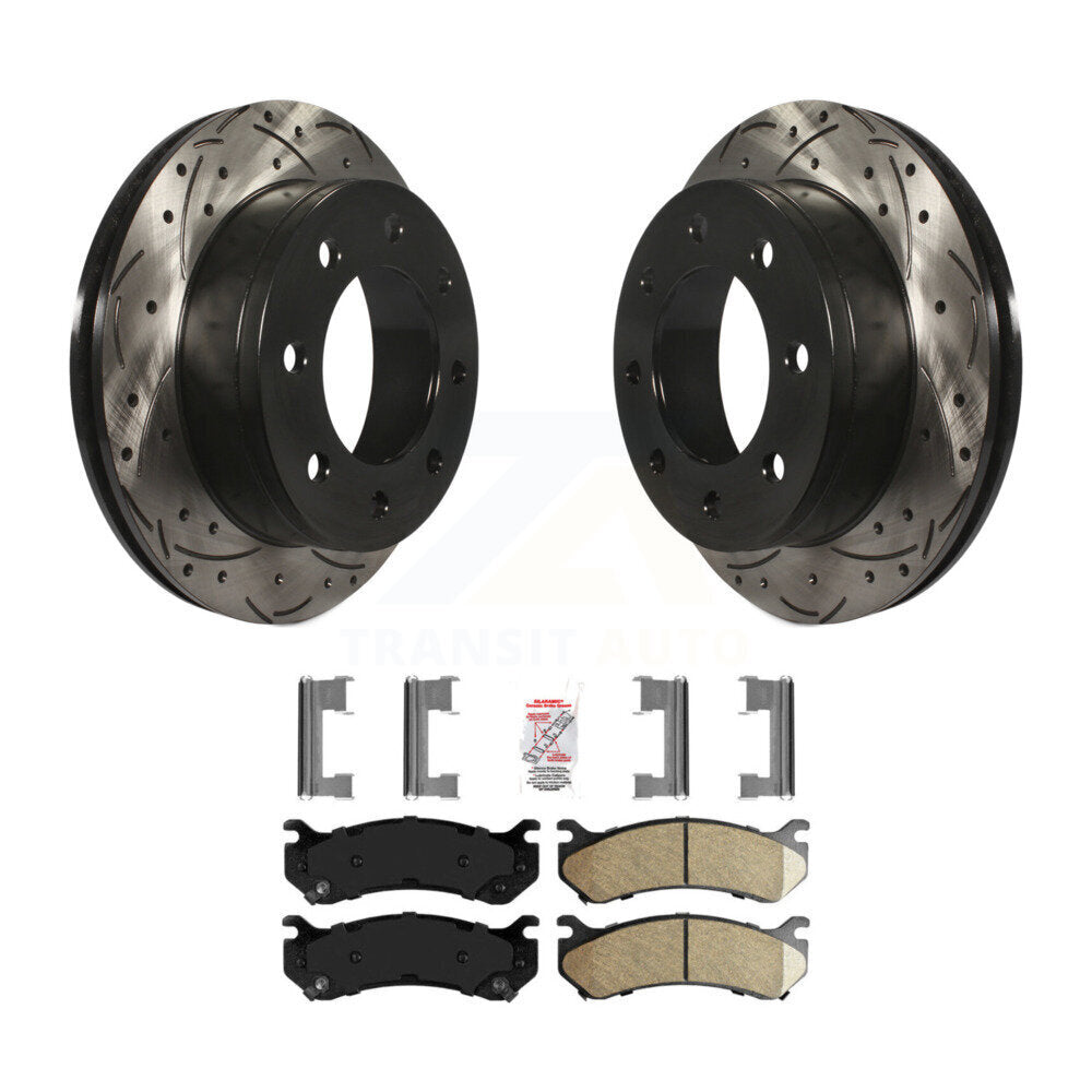 Transit Auto KDA-102268 Disc Brake Kit for 1999-2009 Chevrolet Silverado 1500 HD Classic, Chevrolet Suburban 2500, GMC Sierra 1500 HD Classic & more - Rear product image