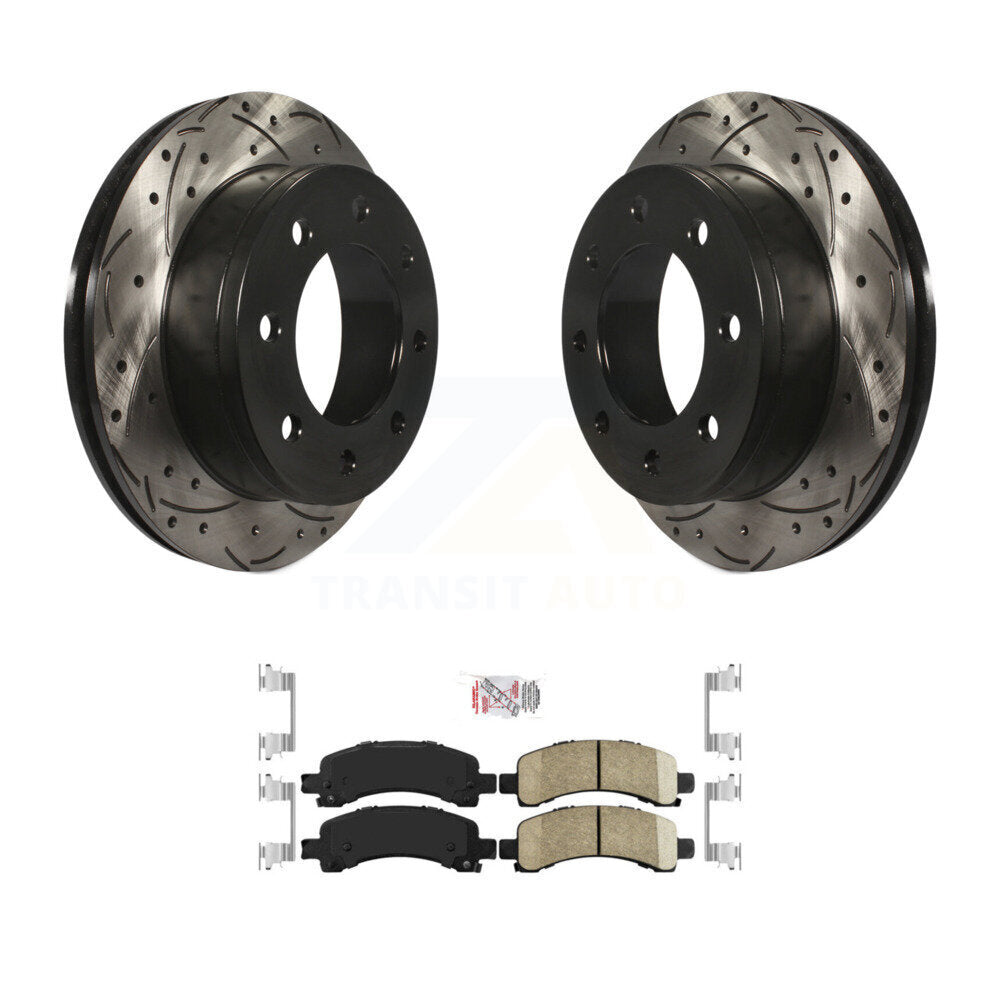 Transit Auto KDA-102274 Disc Brake Kit for 2003-2014 Chevrolet Express 3500, GMC Savana 3500, Chevrolet Express 2500 & more - Rear product image