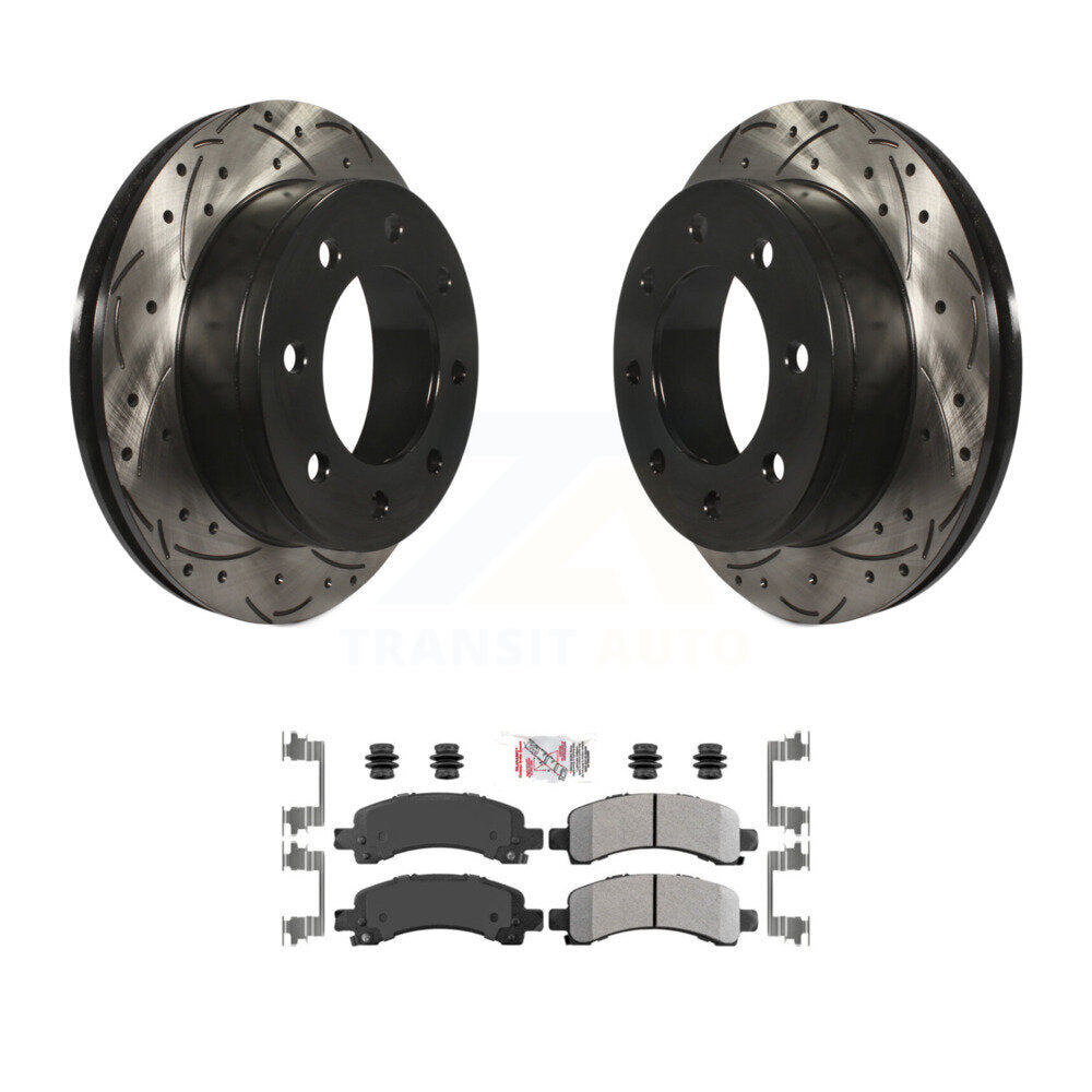Transit Auto KDA-102275 Disc Brake Kit for 2003-2014 Chevrolet Express 3500, GMC Savana 3500, Chevrolet Express 2500 & more - Rear product image
