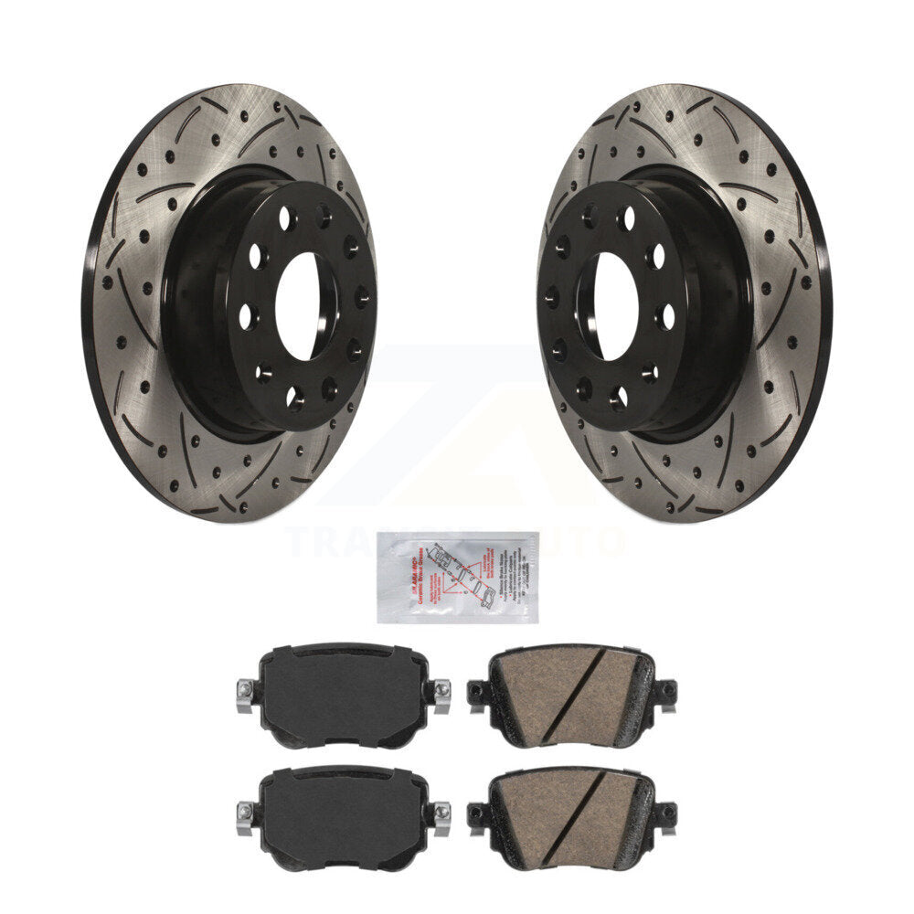 Transit Auto KDA-102282 Disc Brake Kit for 2015-2022 Volkswagen Golf, Volkswagen Golf SportWagen, Volkswagen Golf Alltrack & more - Rear product image