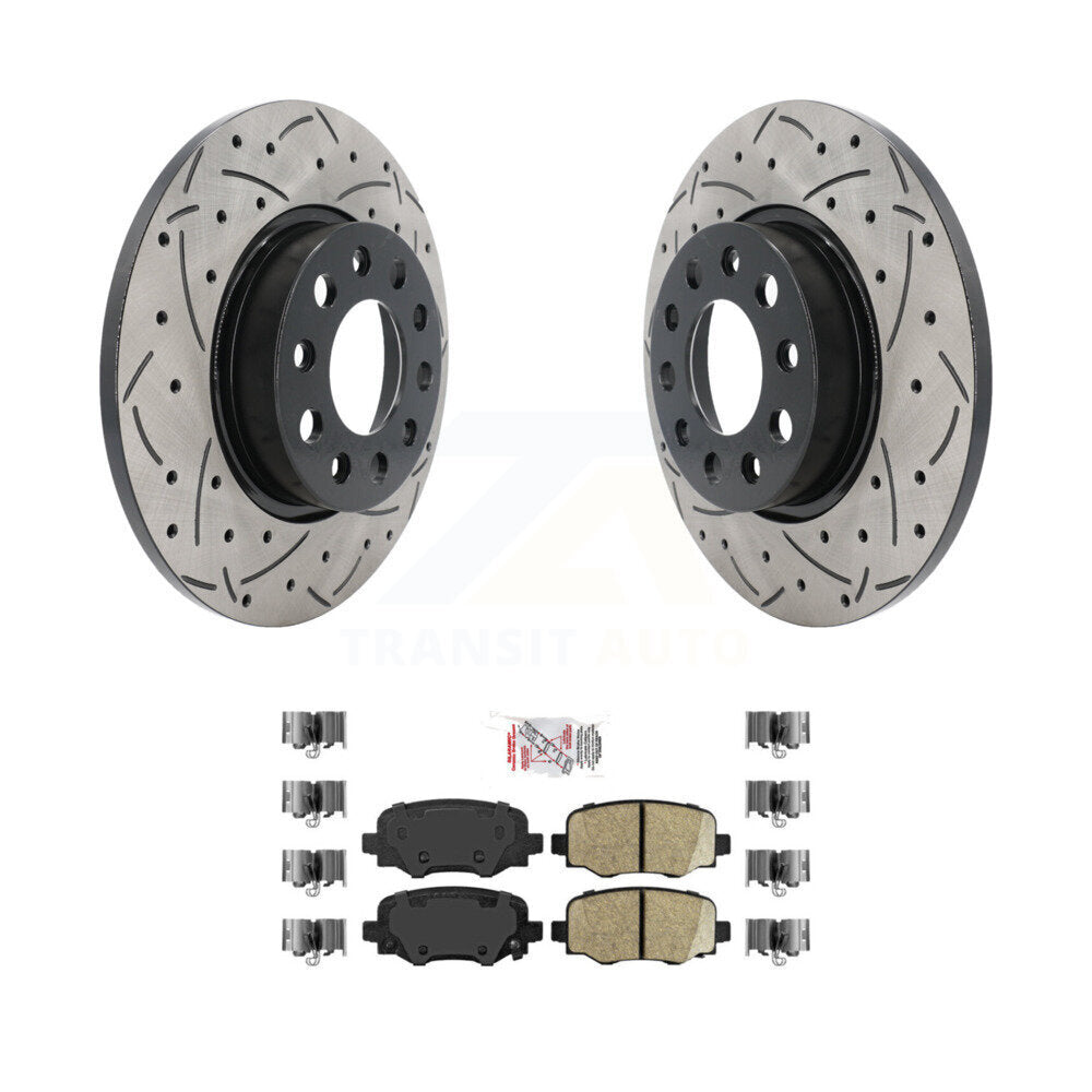 Transit Auto KDA-102308 Disc Brake Kit for 2015-2024 Dodge Hornet, Fiat 500X, Jeep Renegade - Rear product image