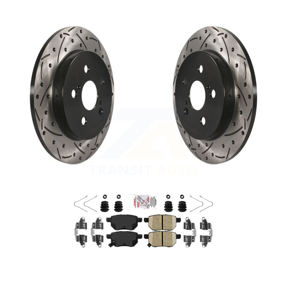 Transit Auto KDA-102320 Disc Brake Kit for 2009-2022 Toyota Corolla, Toyota Prius AWD-e, Toyota Prius Prime & more - Rear product image