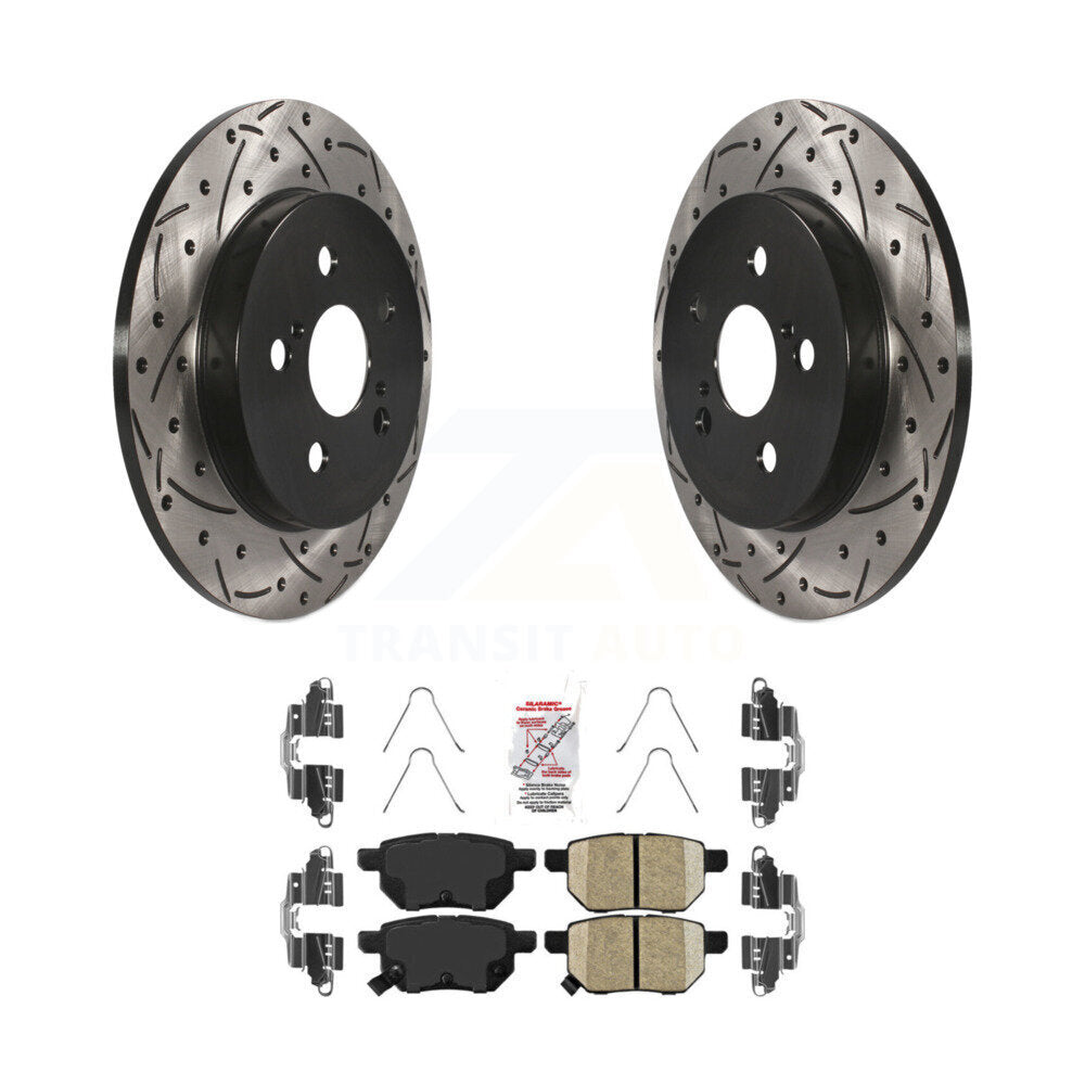 Transit Auto KDA-102321 Disc Brake Kit for 2009-2022 Toyota Corolla, Toyota Prius AWD-e, Toyota Prius Prime & more - Rear product image