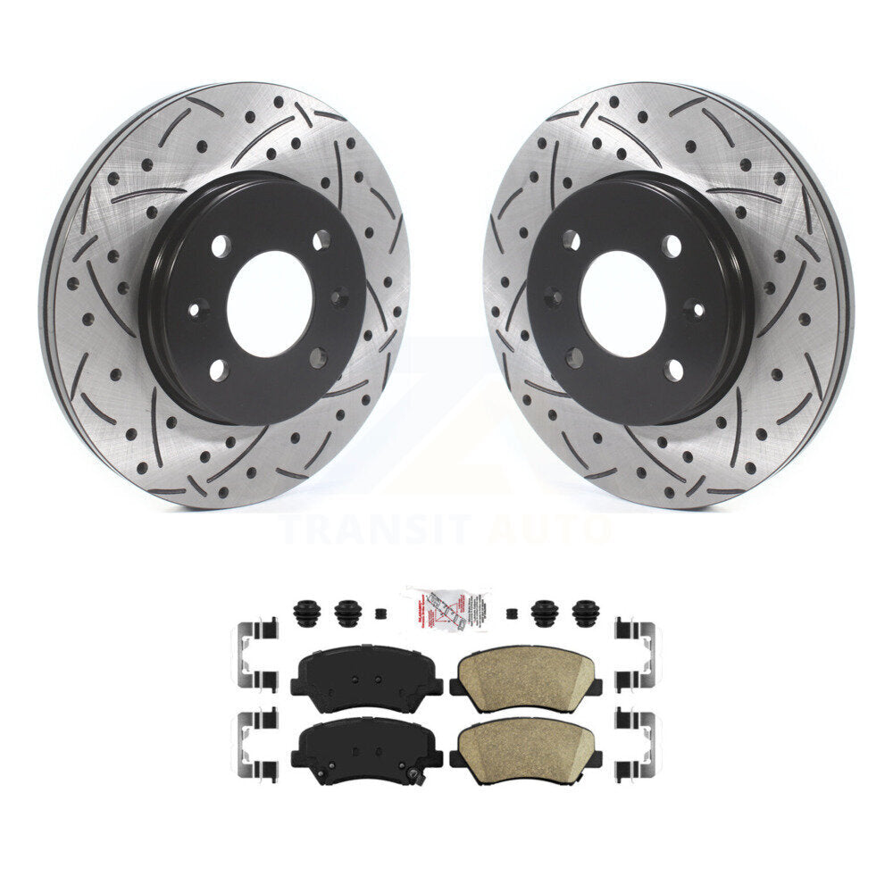 Transit Auto KDA-102354 Disc Brake Kit for 2012-2018 Kia Rio, Hyundai Accent - Front product image