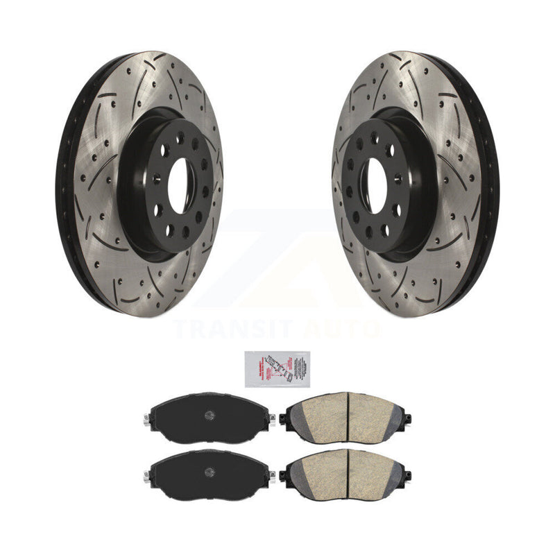 Transit Auto KDA-102379 Disc Brake Kit for 2015-2020 Audi A3 Quattro, Volkswagen Arteon, Volkswagen GTI - Front product image