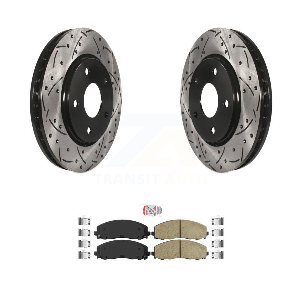 Transit Auto KDA-102391 Disc Brake Kit for 2017-2018 Dodge Grand Caravan - Front product image