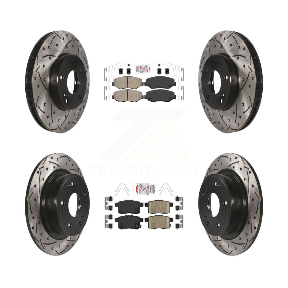 Transit Auto KDA-102393 Disc Brake Kit for 2008-2017 Honda Accord - Front and Rear product image