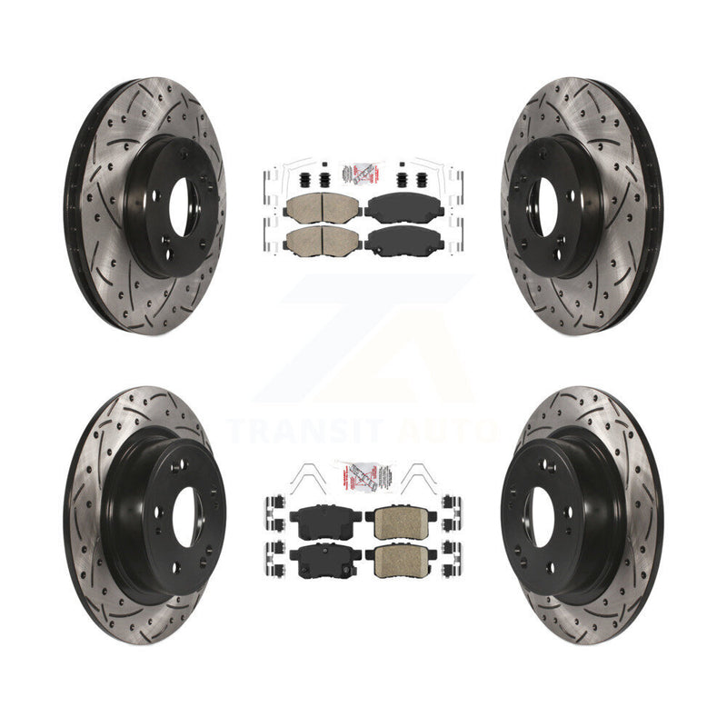 Transit Auto KDA-102393 Disc Brake Kit for 2008-2017 Honda Accord - Front and Rear product image