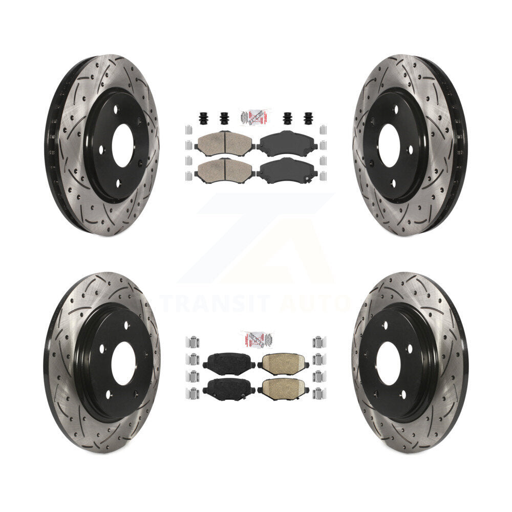 Transit Auto KDA-102395 Disc Brake Kit for 2012-2016 Chrysler Town & Country, Dodge Grand Caravan, Dodge Journey & more - Front and Rear product image