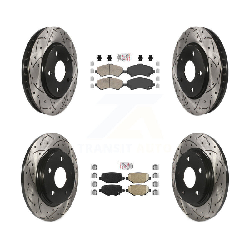 Transit Auto KDA-102396 Disc Brake Kit for 2012-2016 Chrysler Town & Country, Dodge Grand Caravan, Dodge Journey & more - Front and Rear product image