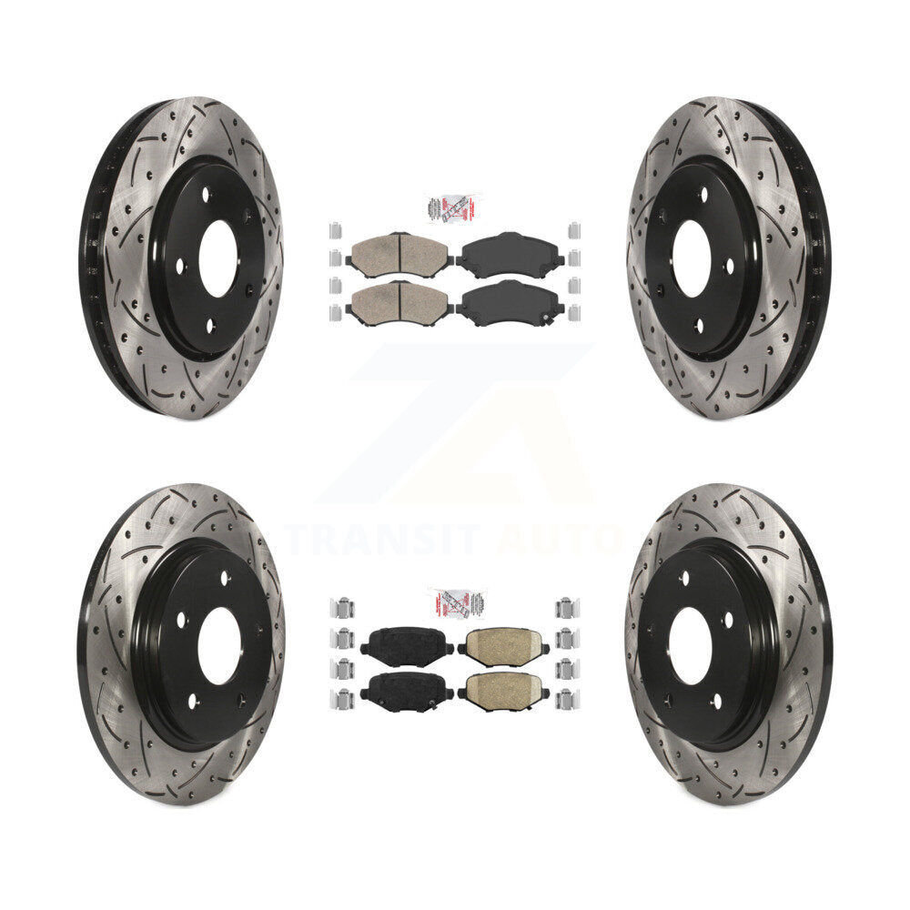 Transit Auto KDA-102398 Disc Brake Kit for 2012-2016 Chrysler Town & Country, Dodge Grand Caravan, Dodge Journey & more - Front and Rear product image