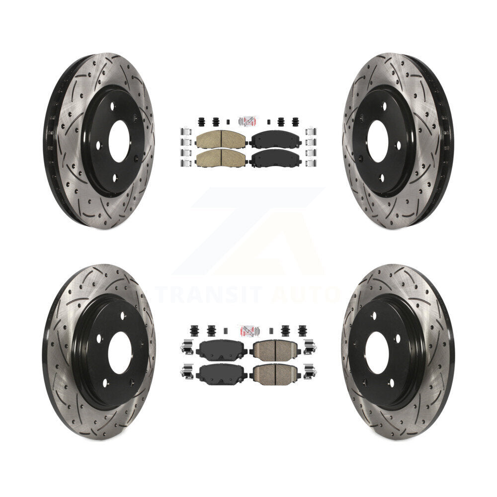 Transit Auto KDA-102399 Disc Brake Kit for 2017-2018 Dodge Grand Caravan - Front and Rear product image