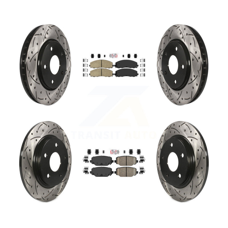 Transit Auto KDA-102399 Disc Brake Kit for 2017-2018 Dodge Grand Caravan - Front and Rear product image
