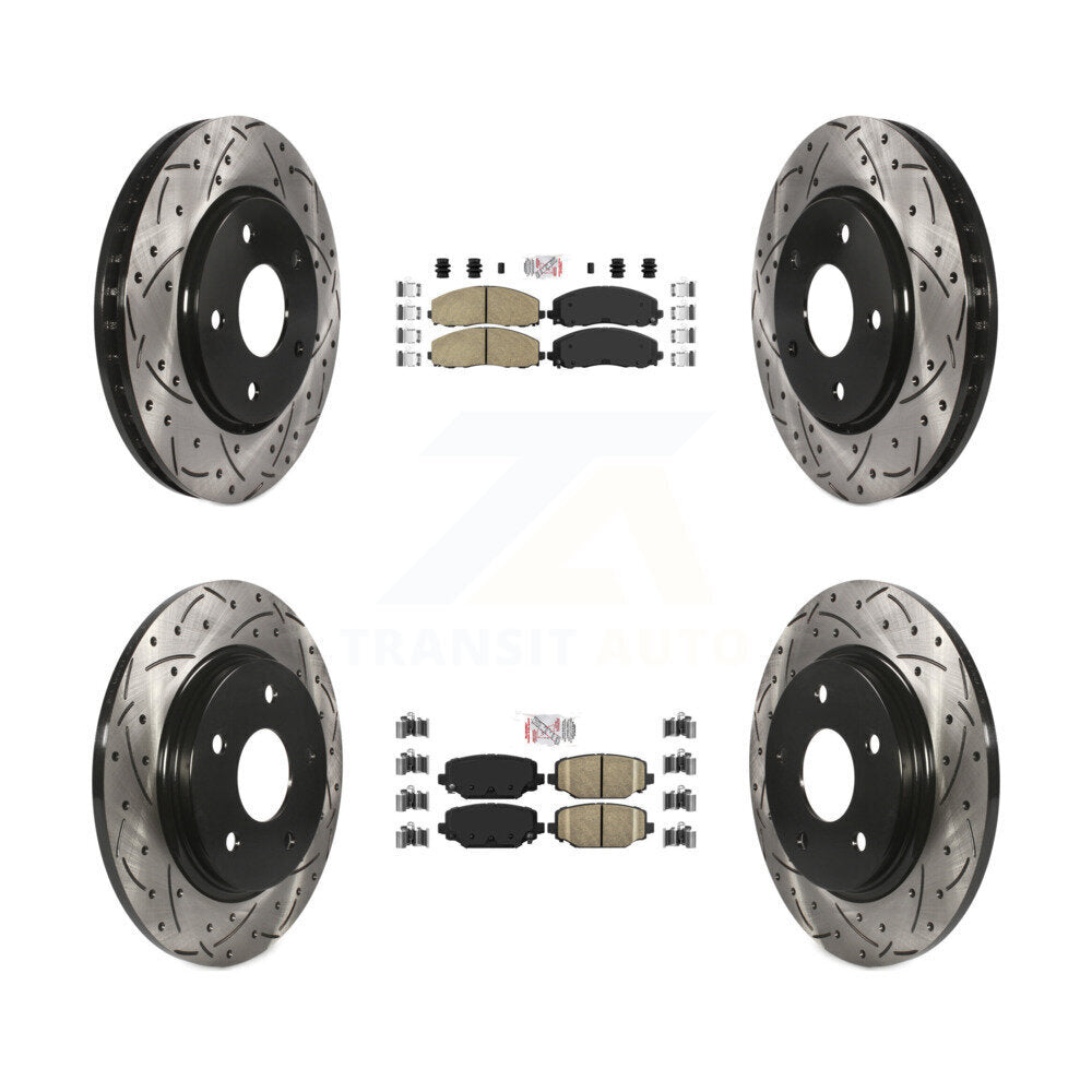 Transit Auto KDA-102400 Disc Brake Kit for 2017-2018 Dodge Grand Caravan - Front and Rear product image